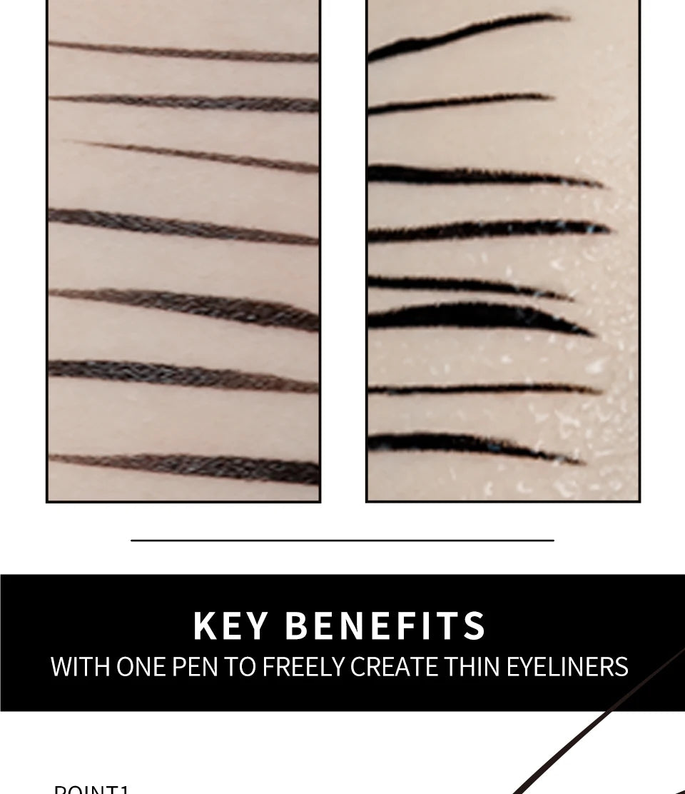 Waterproof Liquid Eyeliner – Long Lasting, Smudge-Proof & Quick Dry FREE SHIPPING