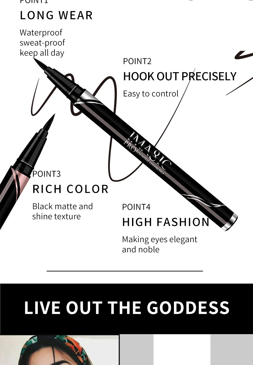 Waterproof Liquid Eyeliner – Long Lasting, Smudge-Proof & Quick Dry FREE SHIPPING
