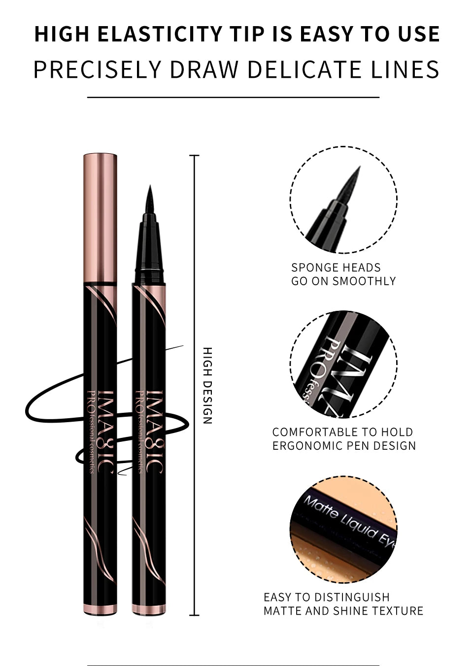 Waterproof Liquid Eyeliner – Long Lasting, Smudge-Proof & Quick Dry FREE SHIPPING