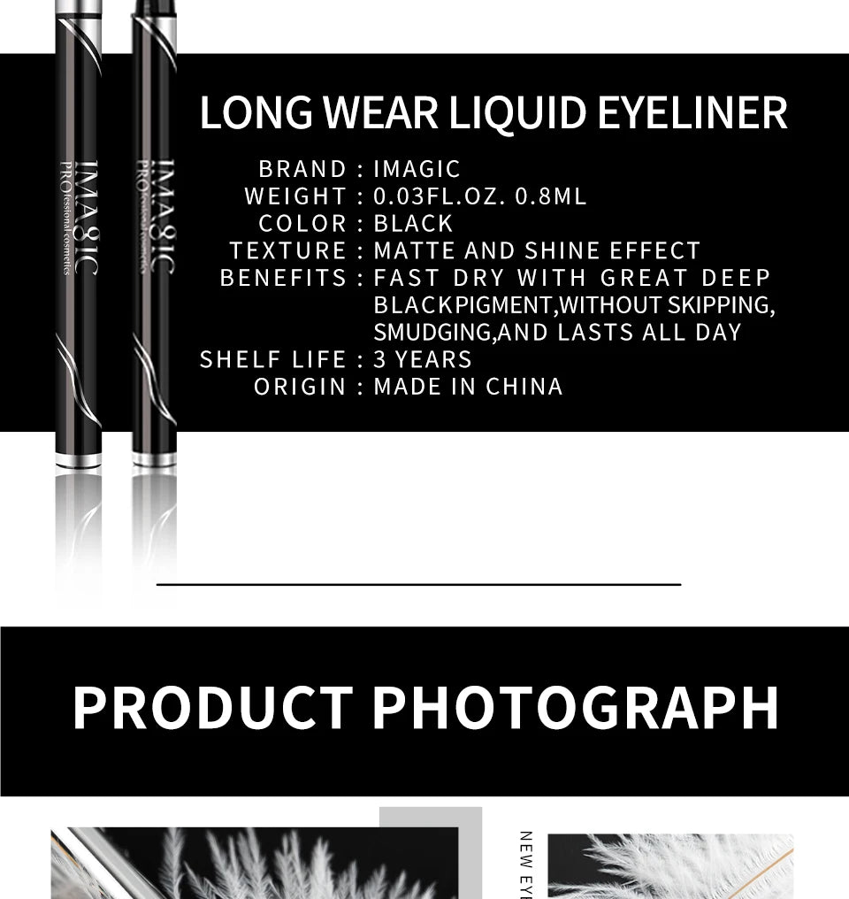 Waterproof Liquid Eyeliner – Long Lasting, Smudge-Proof & Quick Dry FREE SHIPPING