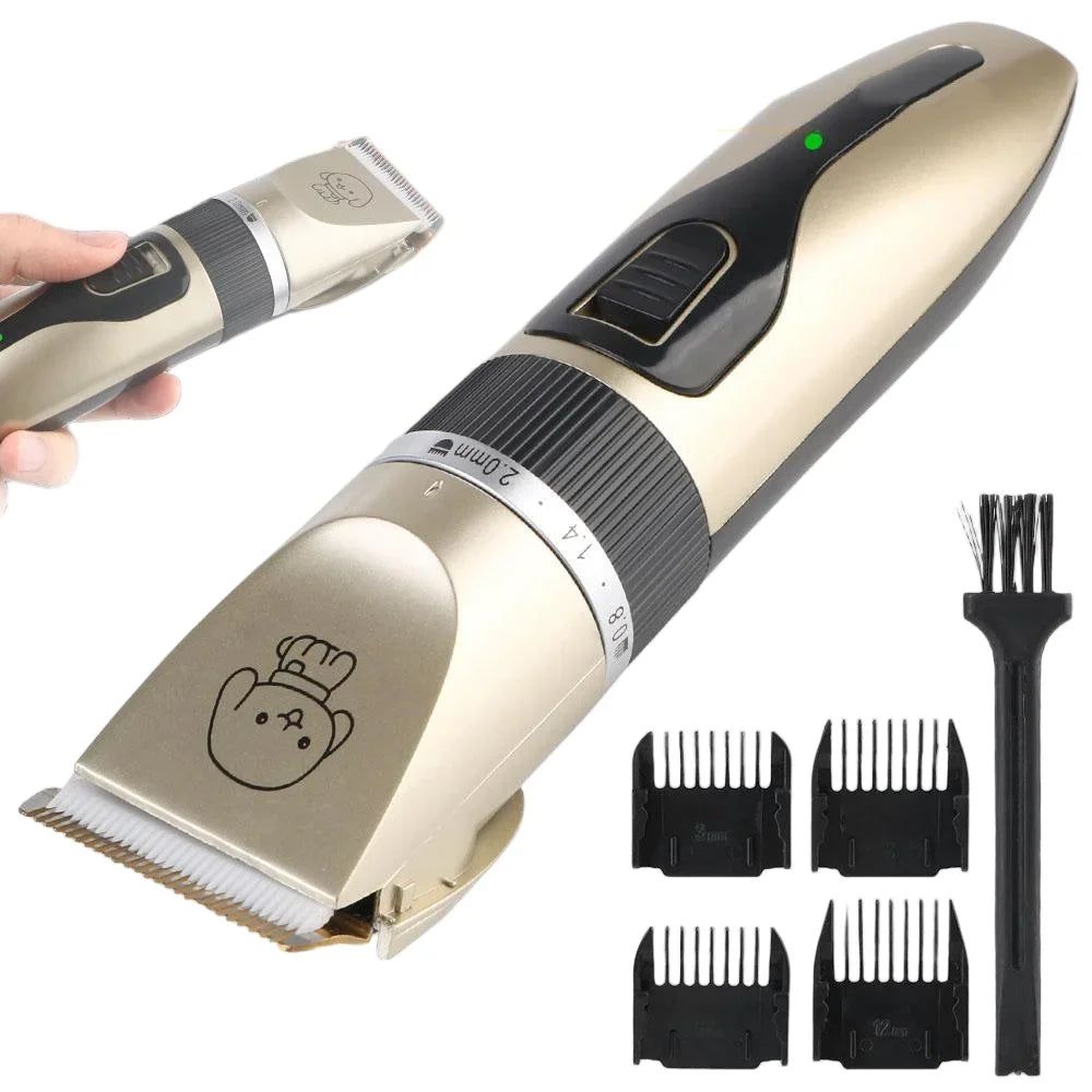 Máquina Cortapelo Eléctrica para Perros y Gatos – Kit de Aseo para Mascotas
